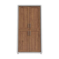 **Technische Titel in het Nederlands: Moderne houten kast met dubbele deuren**